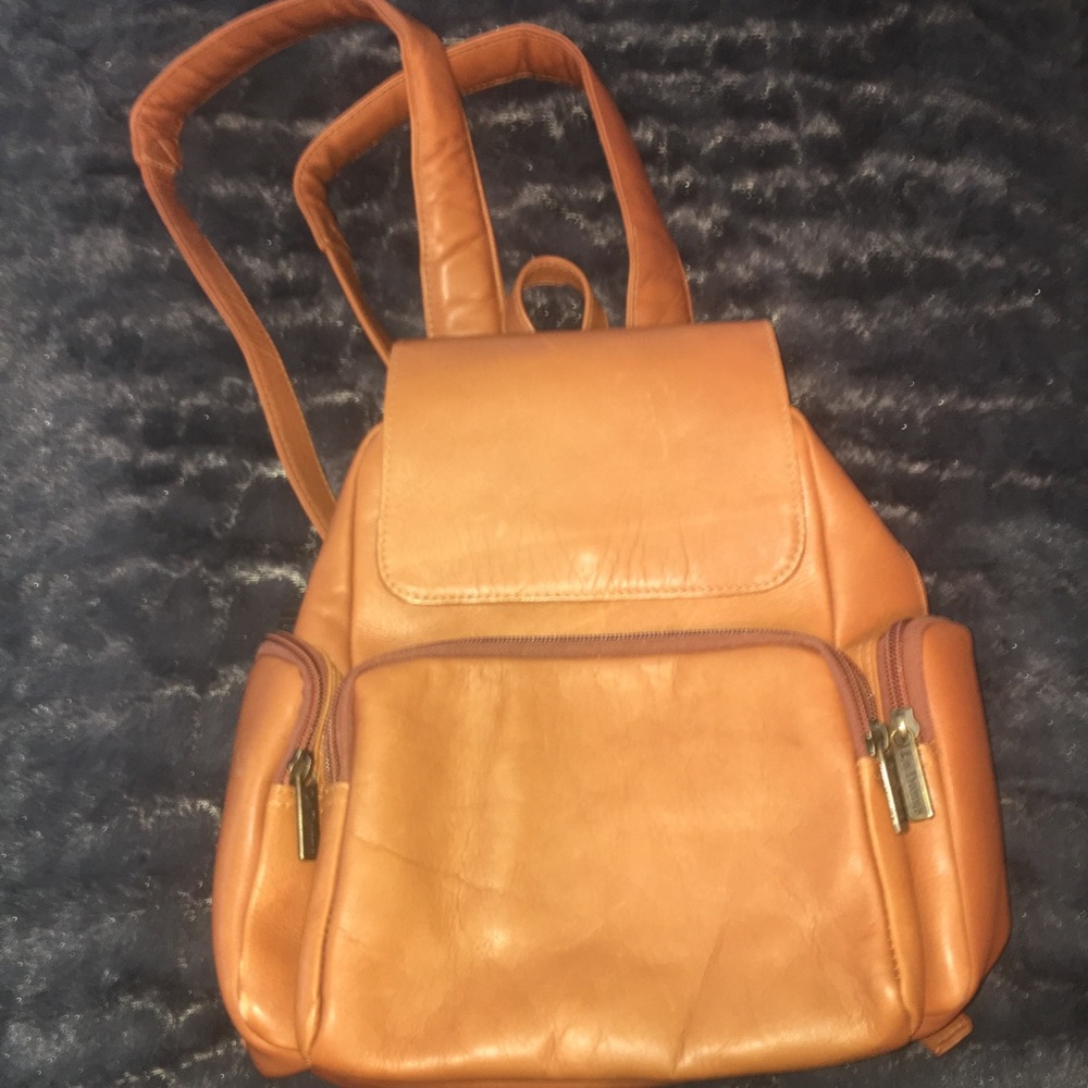Le Donne small leather backpack